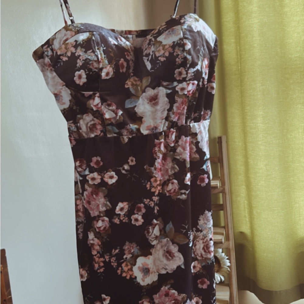 Floral Spaghetti Strap Dress